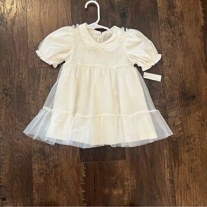 Adorable White Baby Dress with Tulle Overlay, Amazon x Sophia Grainge